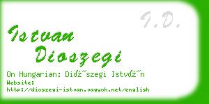 istvan dioszegi business card
